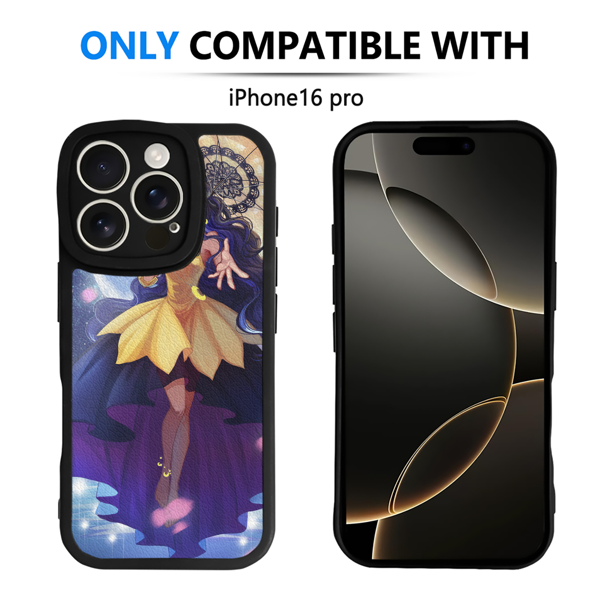 （画像用） 美少女戦士セーラームーン Sailor Moon 【iPhone 16シリーズ対応】シリコンスマホケース（レザー調） 材質：シリコン